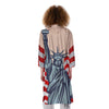 USA Flag Statue of Liberty Print Kimono-grizzshop