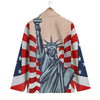 USA Flag Statue of Liberty Print Men's Blazer-grizzshop