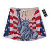 USA Flag Statue of Liberty Print Men's Running Shorts-grizzshop