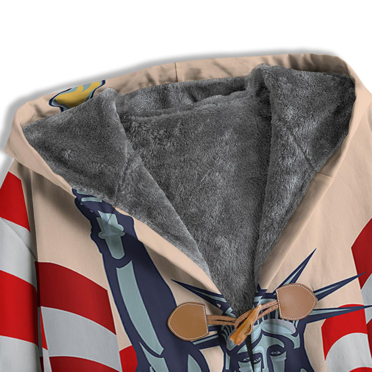 USA Flag Statue of Liberty Print Men's Windbreaker Jacket-grizzshop