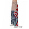 USA Flag Statue of Liberty Print Pajama Pants-grizzshop