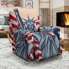 USA Flag Statue of Liberty Print Recliner Slipcover-grizzshop