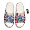 USA Flag Statue of Liberty Print Sandals-grizzshop