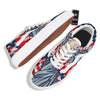 USA Flag Statue of Liberty Print Skate Shoes-grizzshop