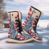 USA Flag Statue of Liberty Print Snow Boots-grizzshop