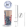 USA Flag Statue of Liberty Print Tumbler-grizzshop