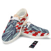 USA Flag Statue of Liberty Print White Loafers-grizzshop