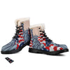 USA Flag Statue of Liberty Print Winter Boots-grizzshop