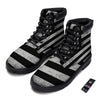 USA Flag White And Black Print Boots-grizzshop