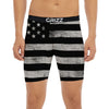 USA Flag White And Black Print Boxer Briefs-grizzshop