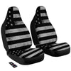 USA Flag White And Black Print Car Seat Covers-grizzshop