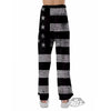 USA Flag White And Black Print Pajama Pants-grizzshop