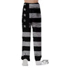 USA Flag White And Black Print Pajama Pants-grizzshop