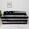 USA Flag White And Black Print Sofa Cover-grizzshop