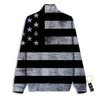 USA Flag White And Black Print Track Jacket-grizzshop