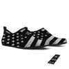 USA Flag White And Black Print Water Shoes-grizzshop