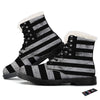 USA Flag White And Black Print Winter Boots-grizzshop