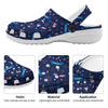 USA Star 4th of July Print Pattern Clog-grizzshop