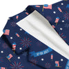 USA Star 4th of July Print Pattern Men's Blazer-grizzshop