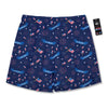 USA Star 4th of July Print Pattern Men's Running Shorts-grizzshop