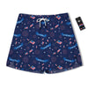 USA Star 4th of July Print Pattern Men's Running Shorts-grizzshop