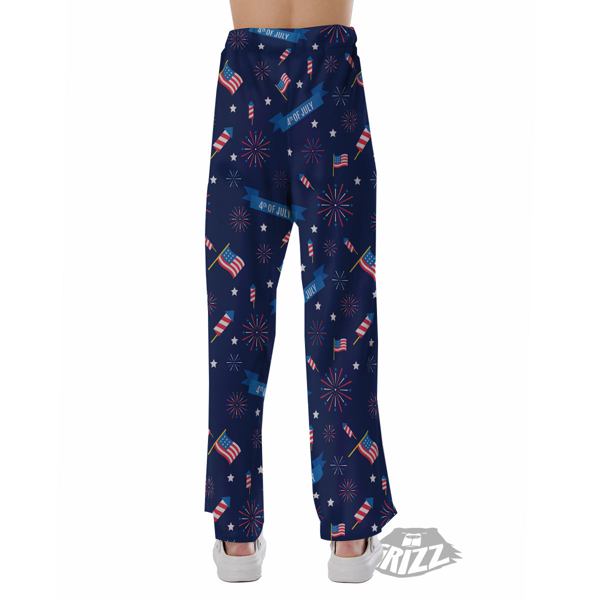 USA Star 4th of July Print Pattern Pajama Pants-grizzshop