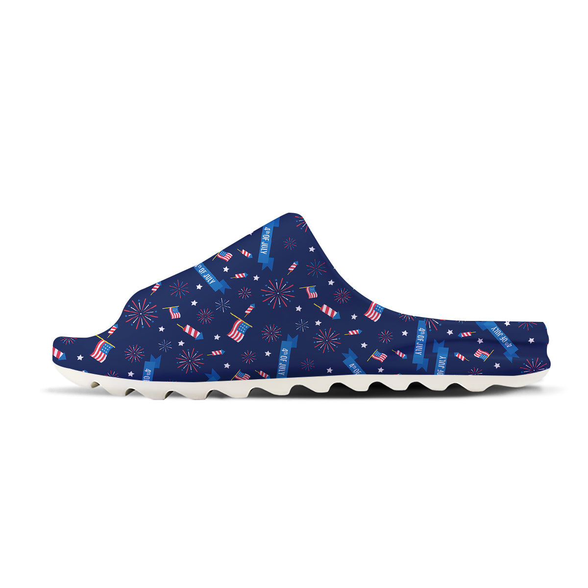 USA Star 4th of July Print Pattern Sandals-grizzshop