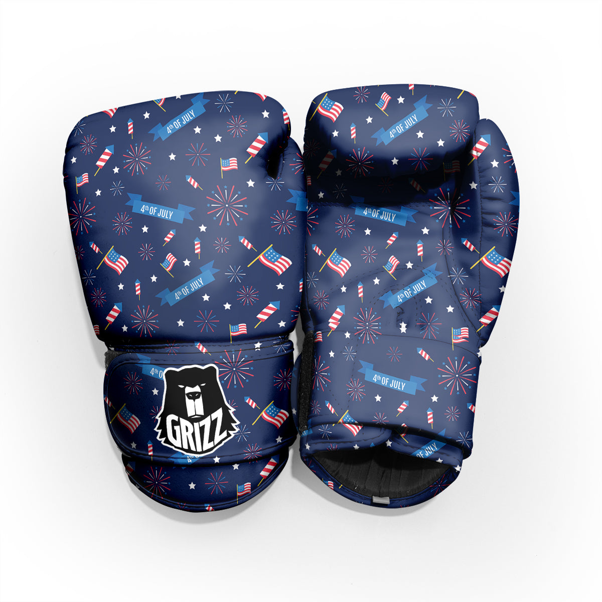 USA Star 4th of July Print Pattern Pro Boxing Glove