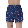 USA Star 4th of July Print Pattern Women's Shorts-grizzshop