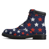 USA Star Blue And Red Print Pattern Boots-grizzshop