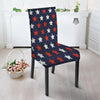 USA Star Blue And Red Print Pattern Dining Chair Slipcover-grizzshop