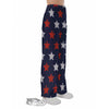 USA Star Blue And Red Print Pattern Pajama Pants-grizzshop