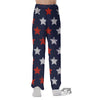 USA Star Blue And Red Print Pattern Pajama Pants-grizzshop