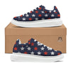 USA Star Blue And Red Print Pattern Platform Shoes-grizzshop