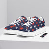 USA Star Blue And Red Print Pattern Platform Shoes-grizzshop