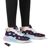 USA Star Blue And Red Print Pattern Running Sneakers-grizzshop