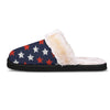 USA Star Blue And Red Print Pattern Slippers-grizzshop