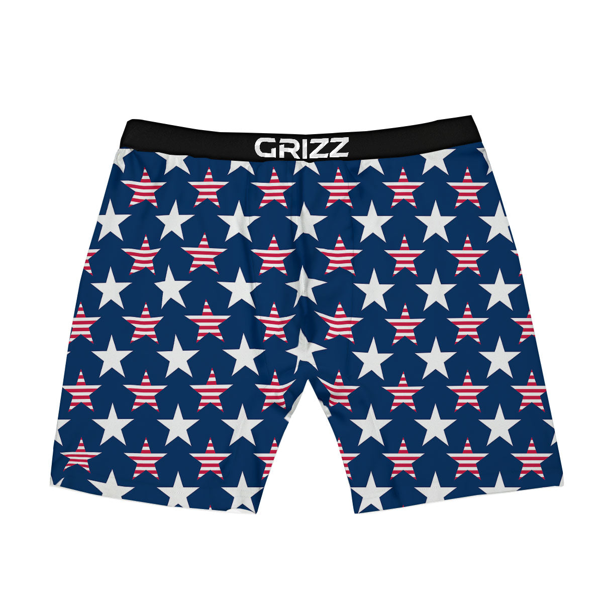 USA Star Fourth of July Print Pattern Boxer Briefs-grizzshop