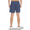 USA Star Fourth of July Print Pattern Men's Gym Shorts-grizzshop