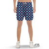 USA Star Fourth of July Print Pattern Men's Gym Shorts-grizzshop