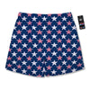 USA Star Fourth of July Print Pattern Men's Running Shorts-grizzshop