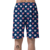 USA Star Fourth of July Print Pattern Men's Shorts-grizzshop