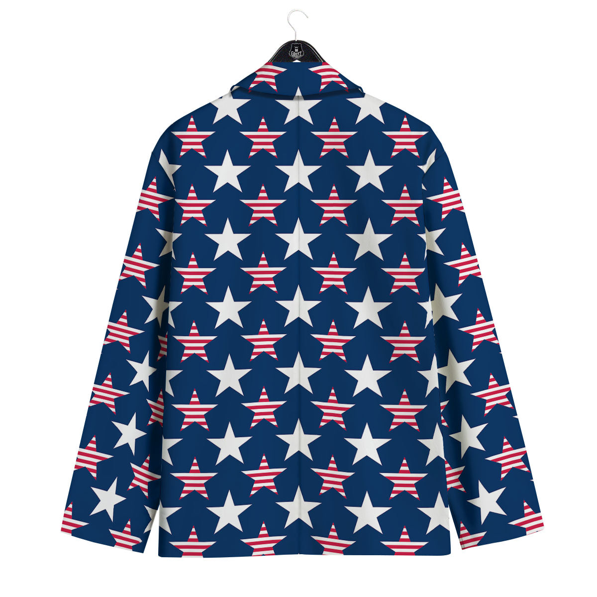 USA Star Fourth of July Print Pattern Men's Sport Coat-grizzshop