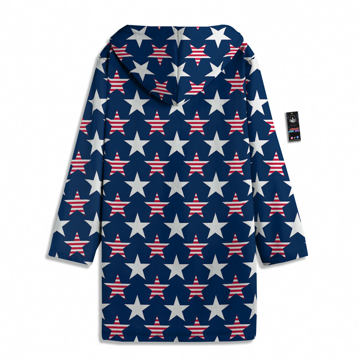 USA Star Fourth of July Print Pattern Men's Windbreaker Jacket-grizzshop