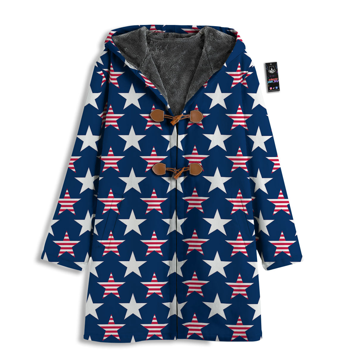 USA Star Fourth of July Print Pattern Men's Windbreaker Jacket-grizzshop