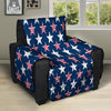 USA Star Fourth of July Print Pattern Recliner Protector-grizzshop