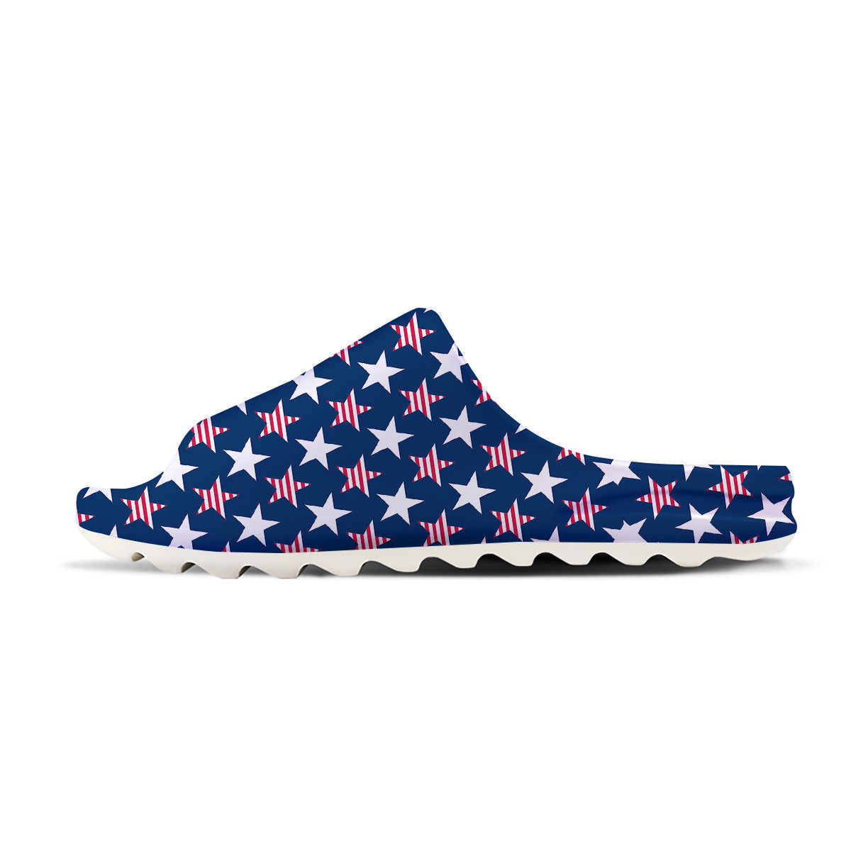 USA Star Fourth of July Print Pattern Sandals-grizzshop