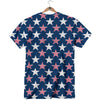 USA Star Fourth of July Print Pattern T-Shirt-grizzshop