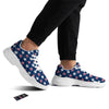 USA Star Fourth of July Print Pattern White Chunky Shoes-grizzshop