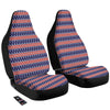 USA Star Red Striped Print Pattern Car Seat Covers-grizzshop